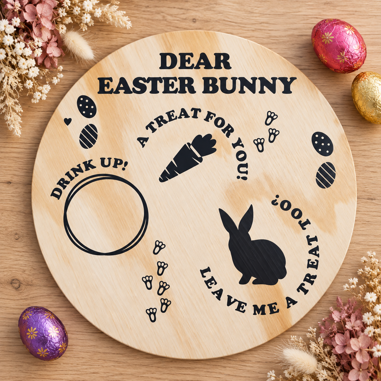 Personalised Easter Bunny Treat Boards