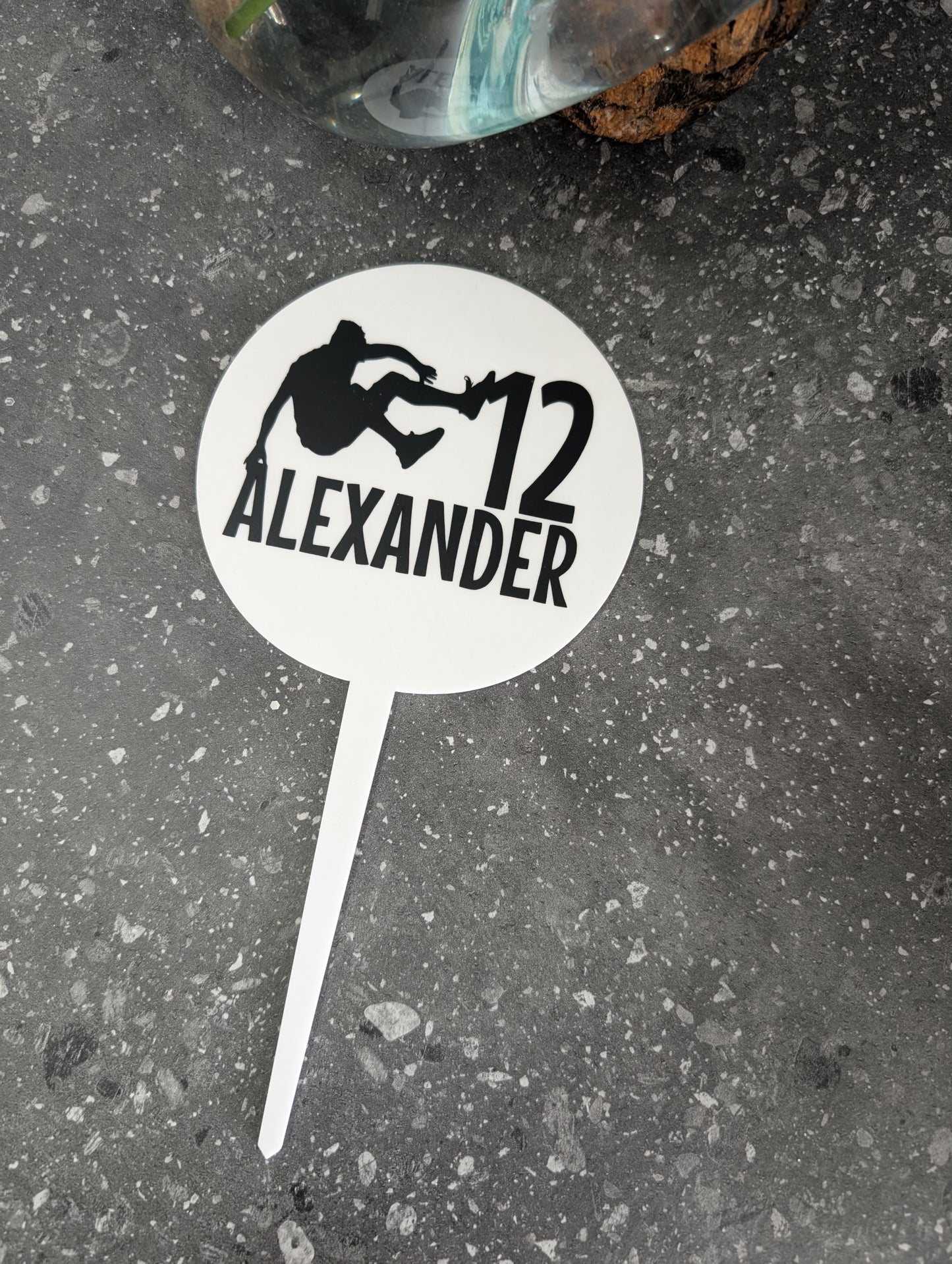 Personalised Parkour Cake Topper