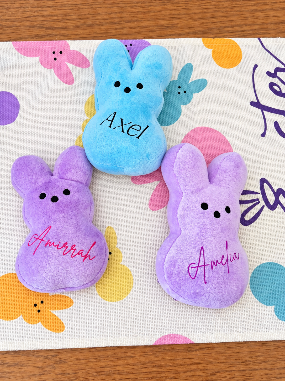 Personalised Easter Peep Plush Bunny