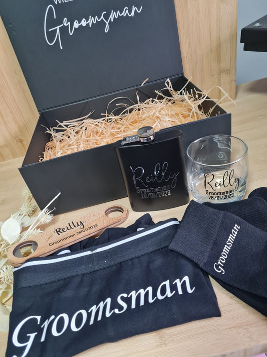 Groomsmen Gift Box Bundle with Socks + Trunks