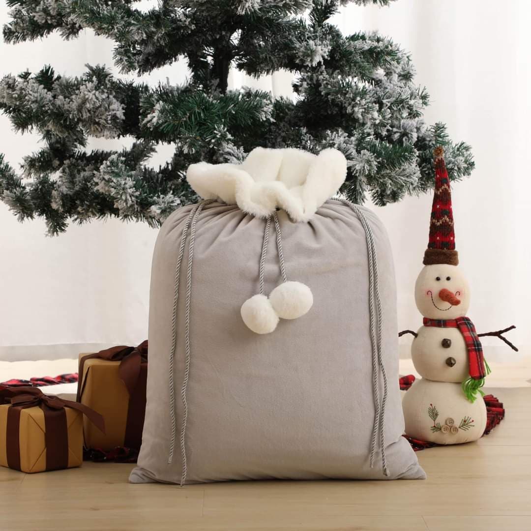 Personalised Plush Santa Sack – Reindeer Design
