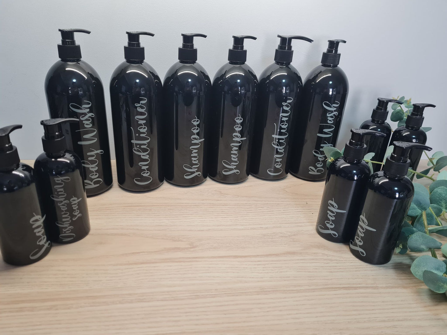Black Bathroom/Pet Bottles