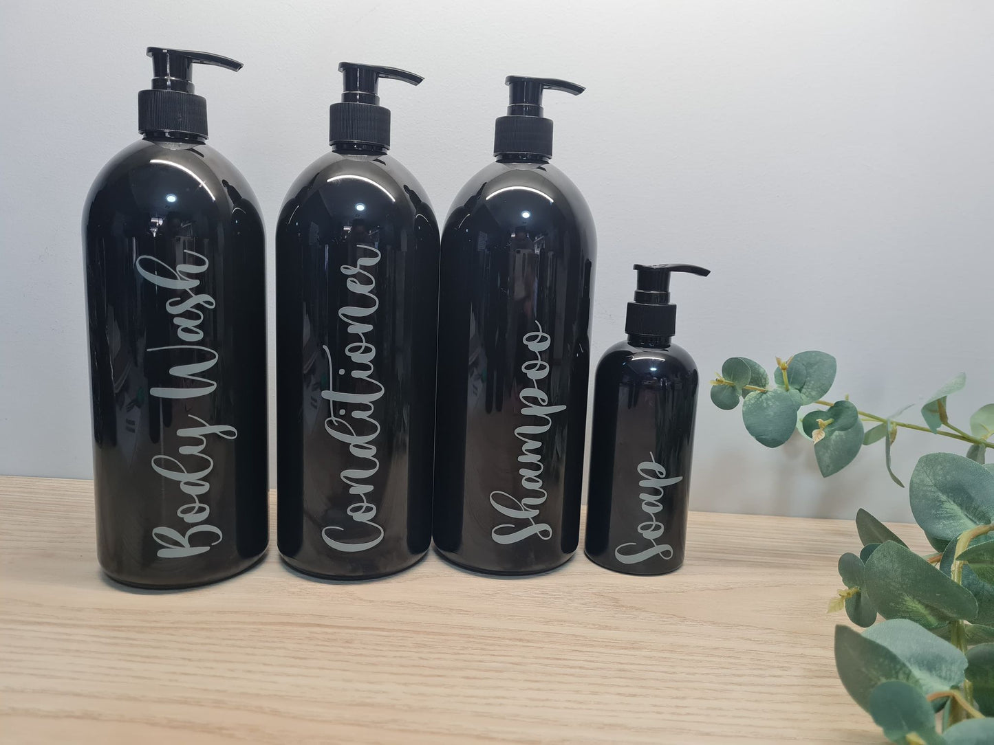 Black Bathroom/Pet Bottles