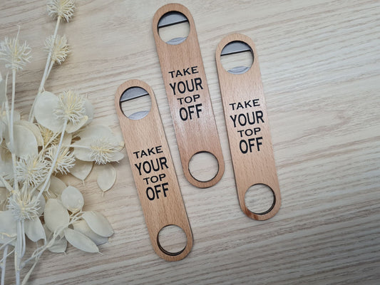 DISPLAY - Take Your Top Off Bottle Opener