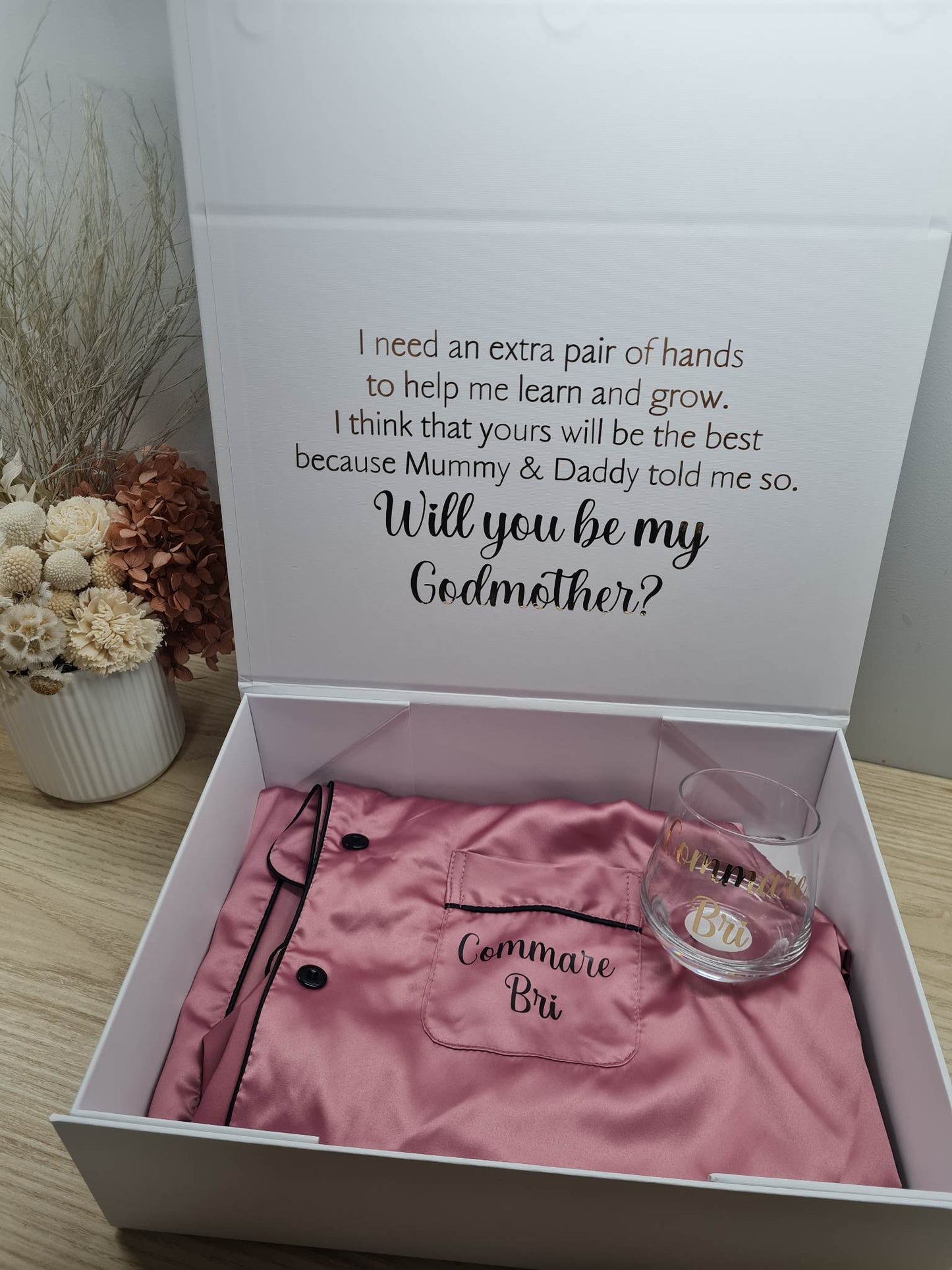 Magnetic gift box - Will you be my Godmother/ Father