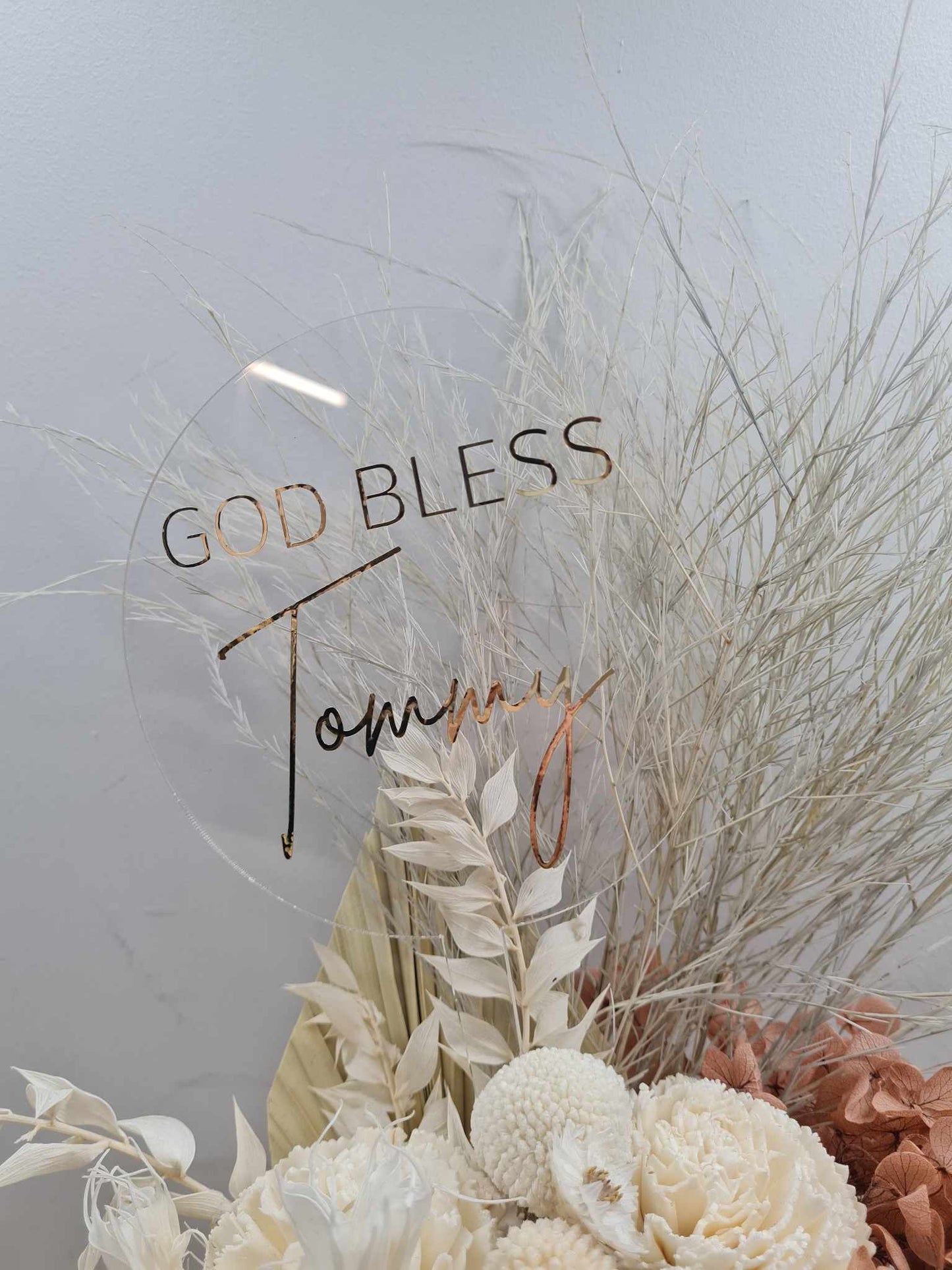 God Bless (Baptism) Cake Topper