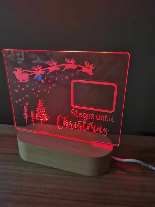 Christmas Count Down Night Light