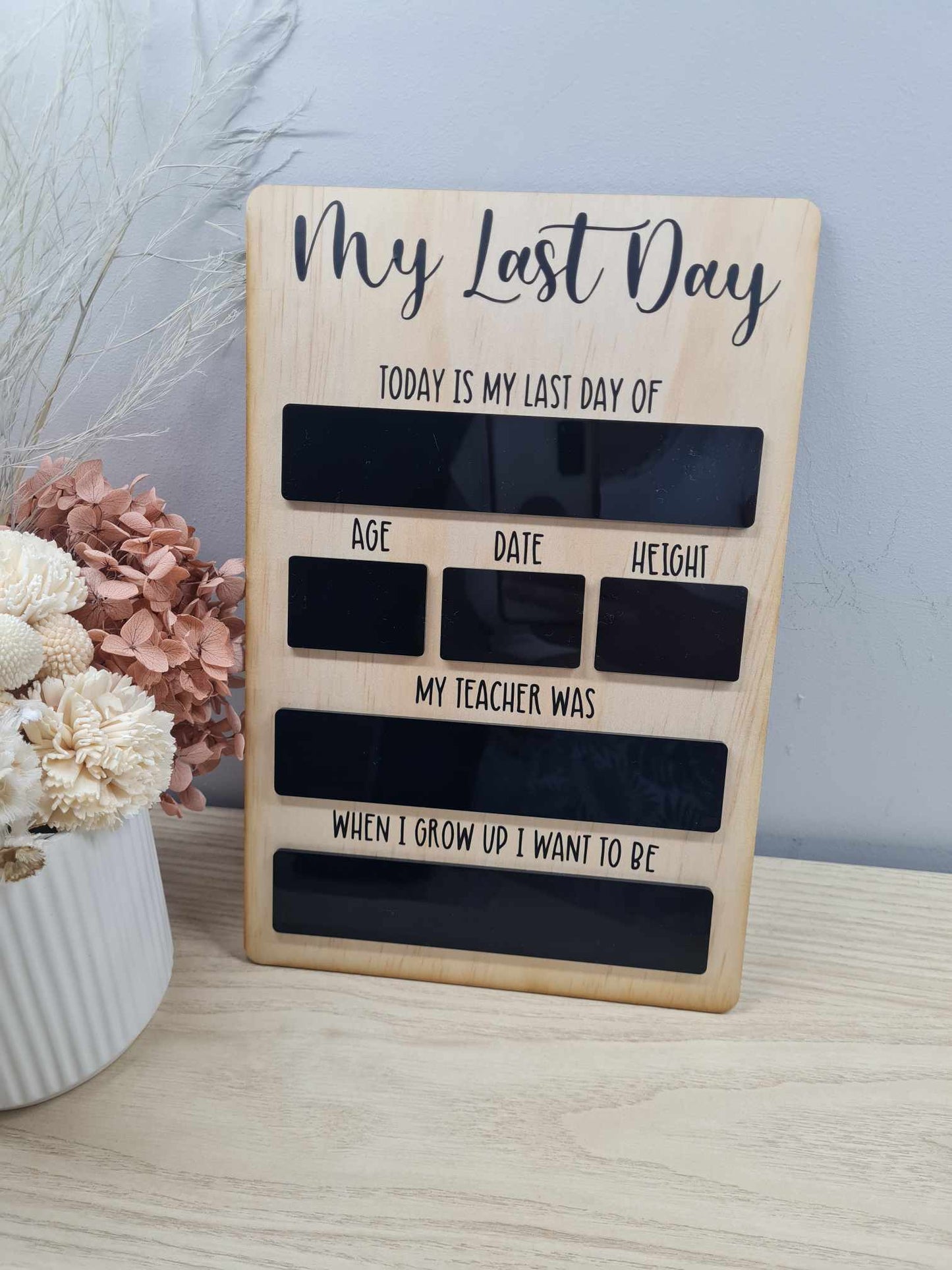 First and Last Day of Board Ply Black