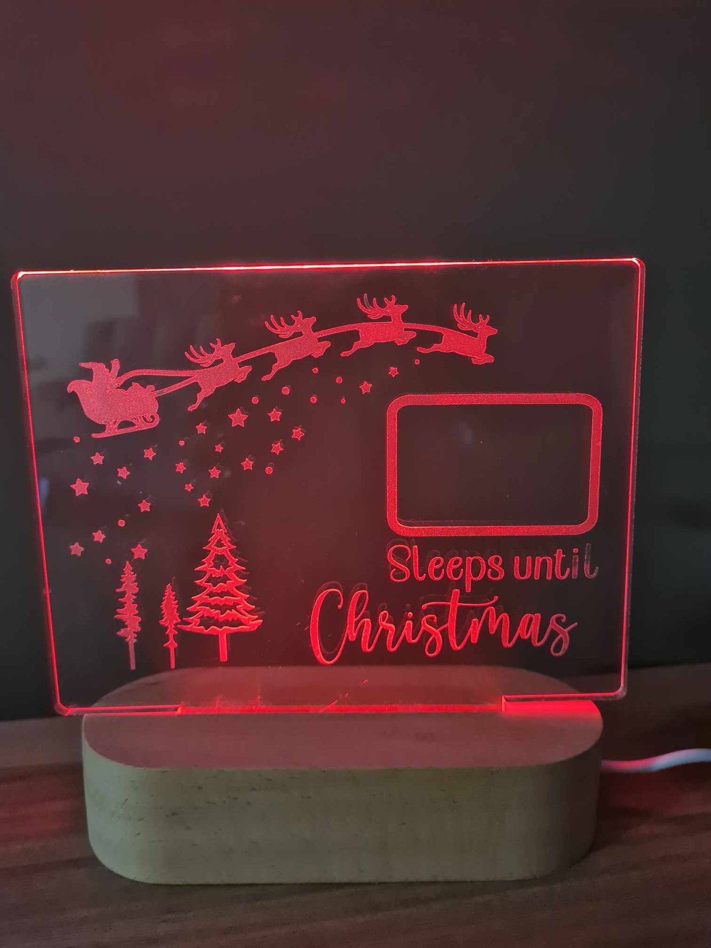 Christmas Count Down Night Light