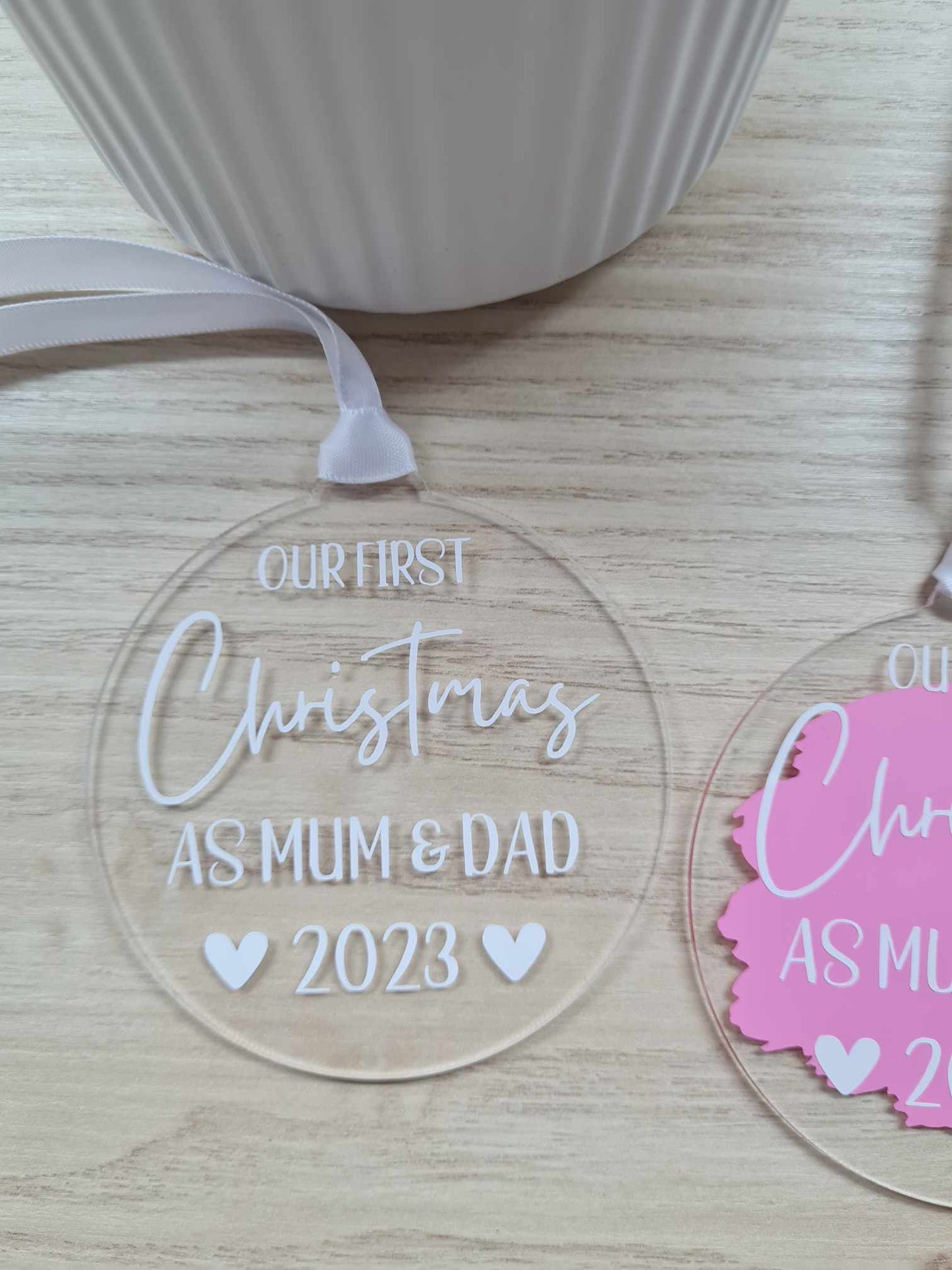 Christmas Bauble - New Mum and Dad Design