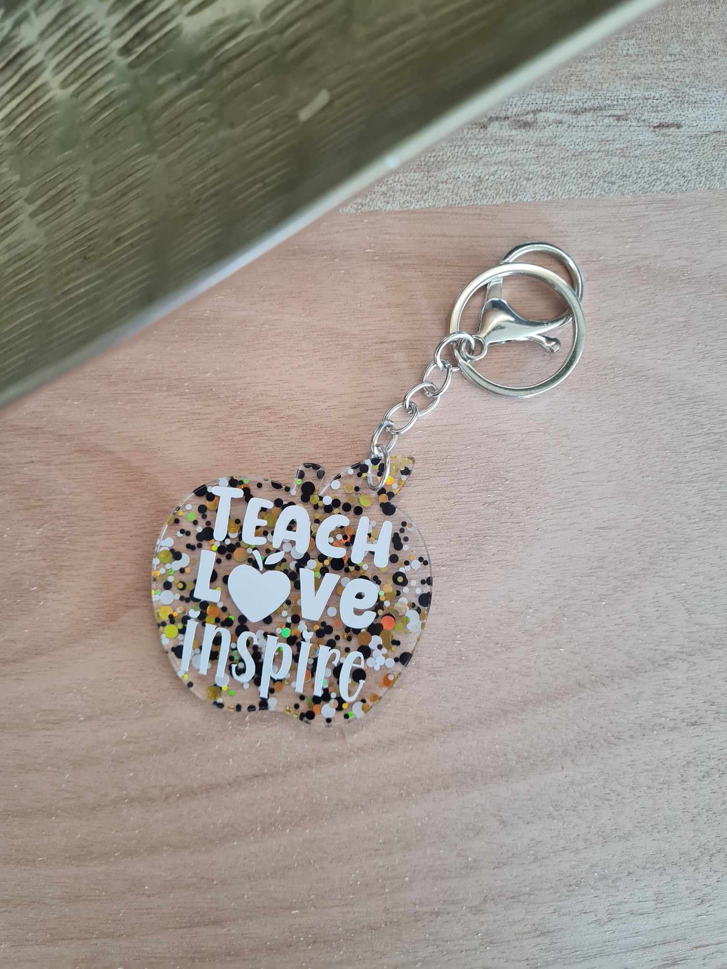 Teach Love Inspire Apple Keyrings