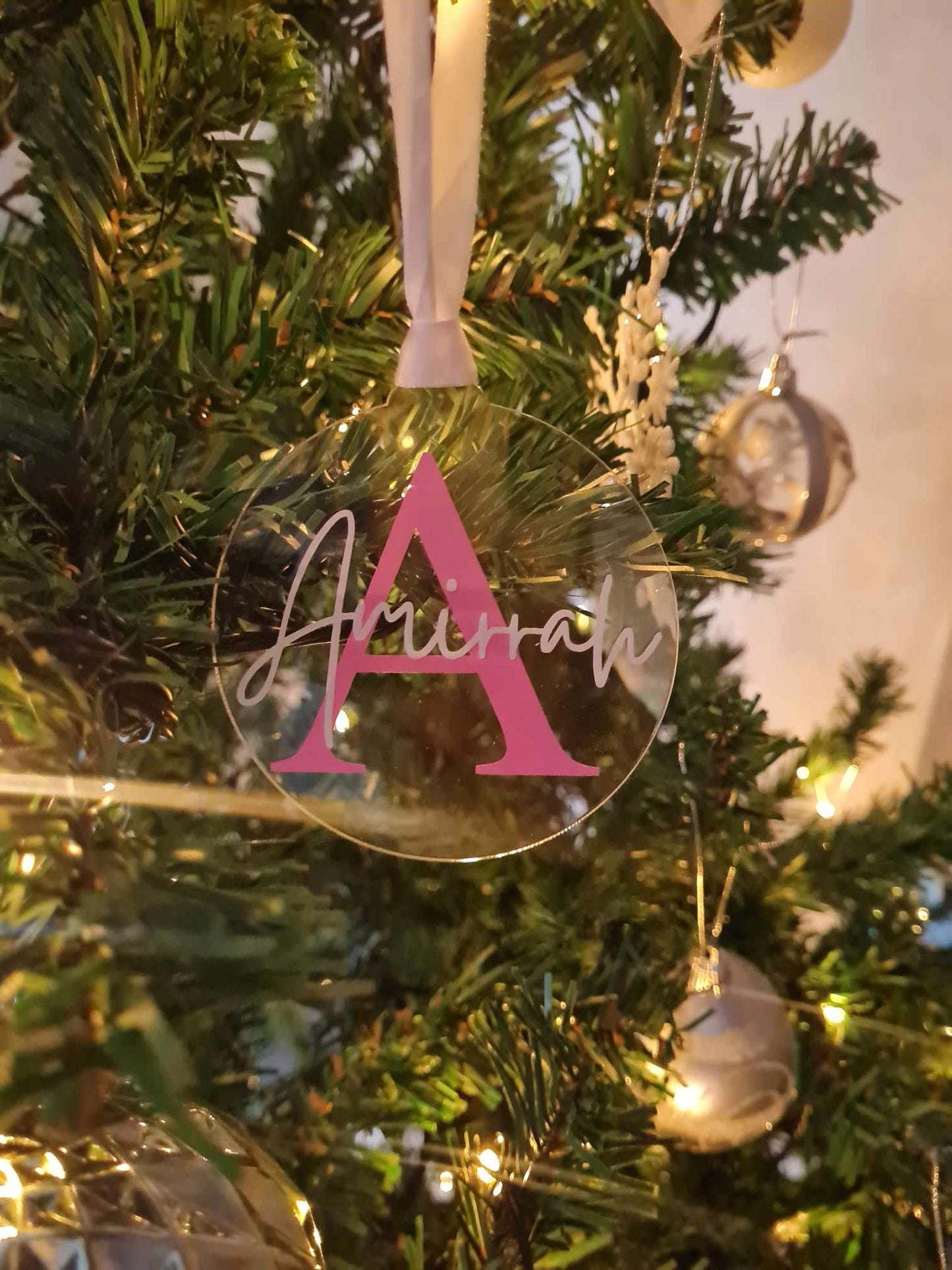 Christmas Bauble - Initial Name Design