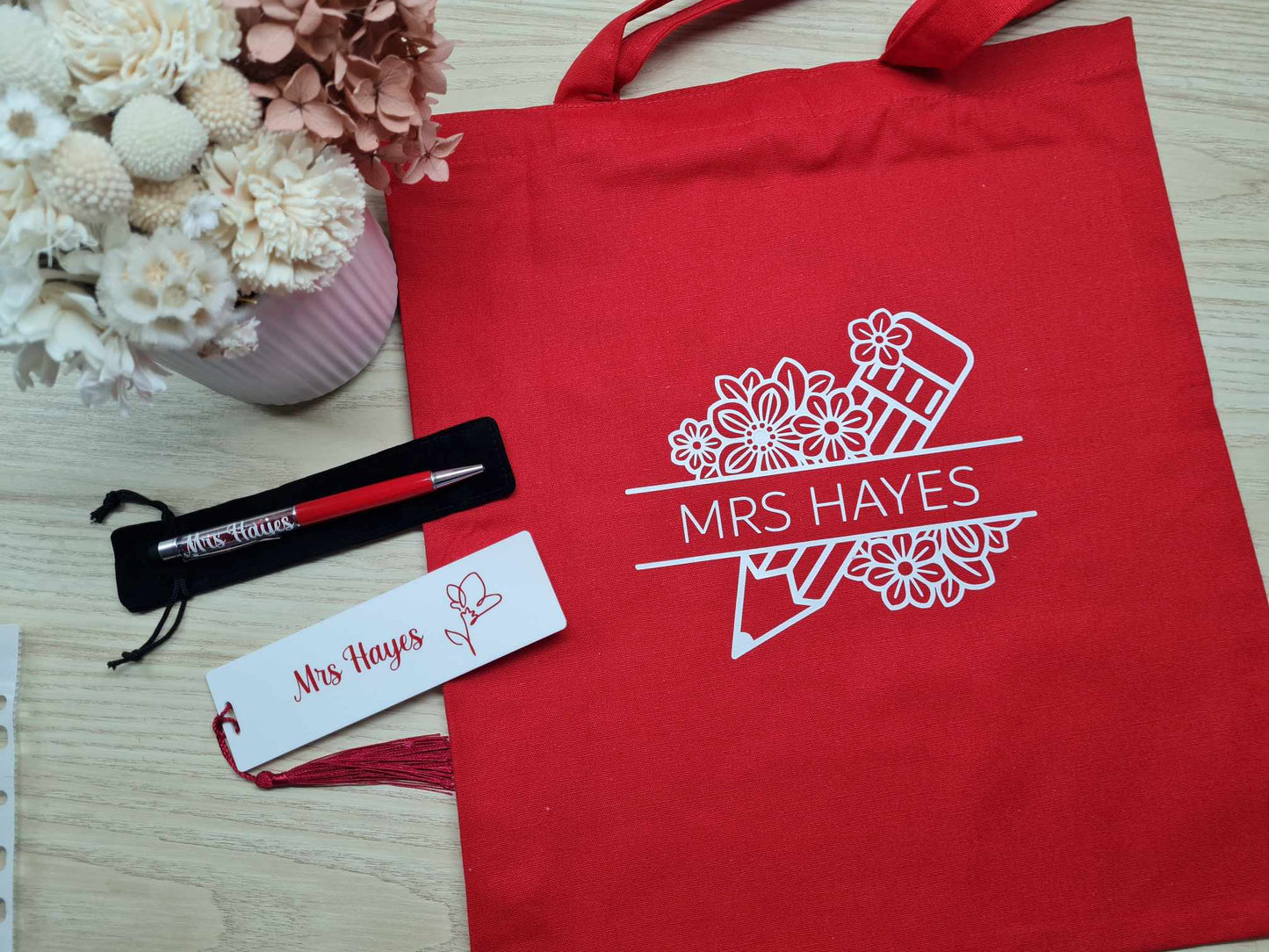 Bookmark - Name and Wildflower