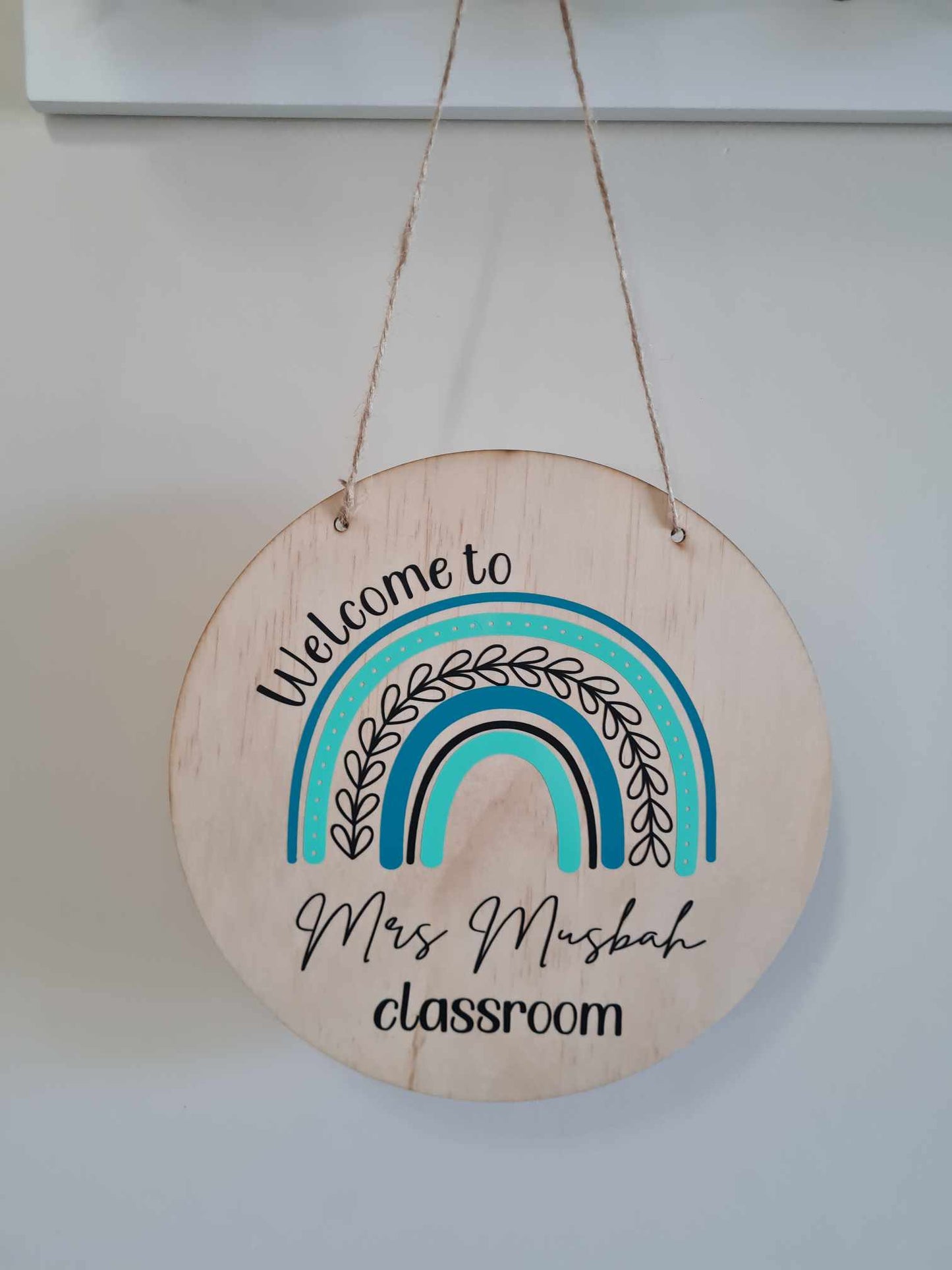 Teacher Classroom Door Sign 20cm Ply