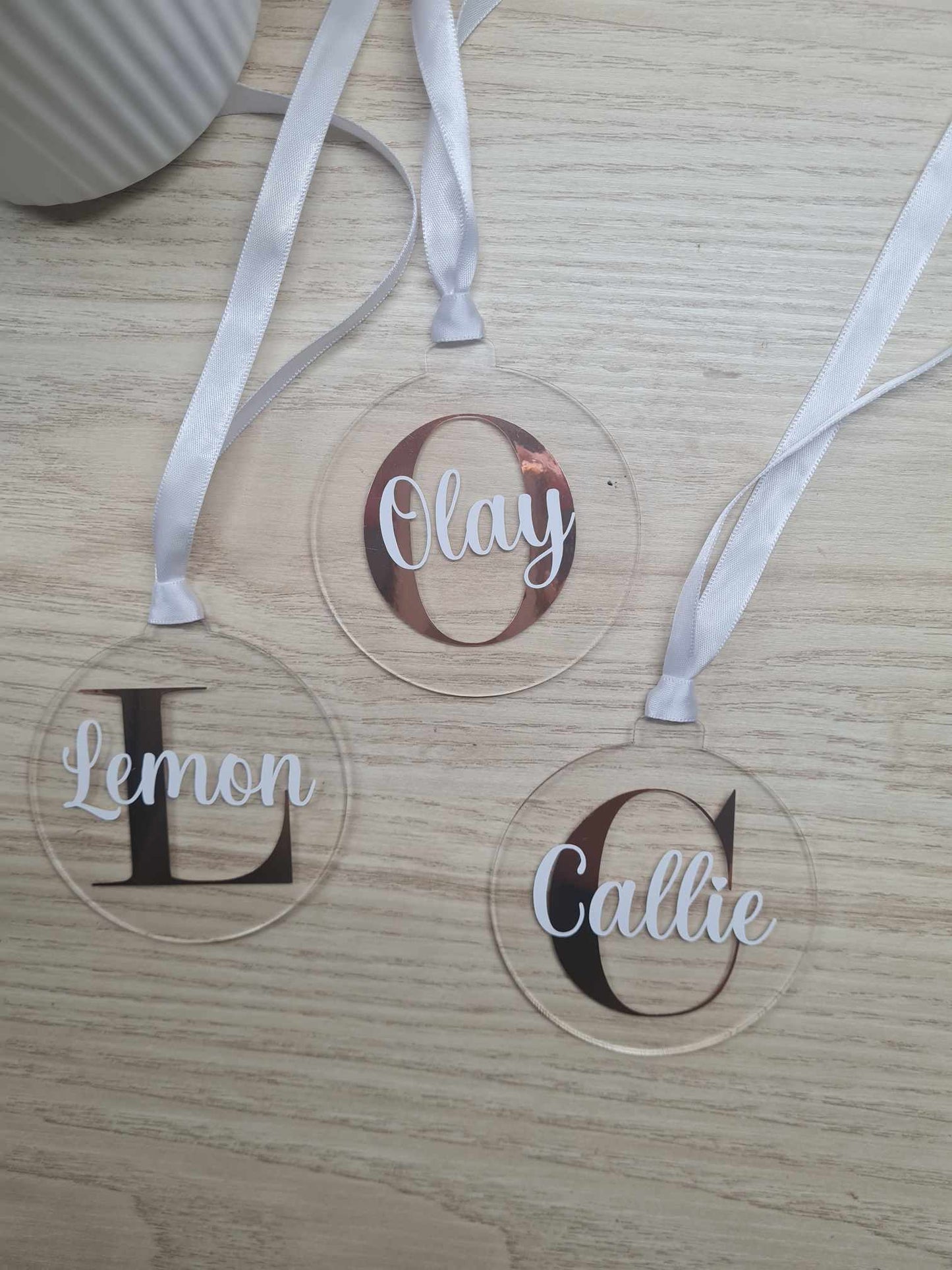Christmas Bauble - Initial Name Design v1