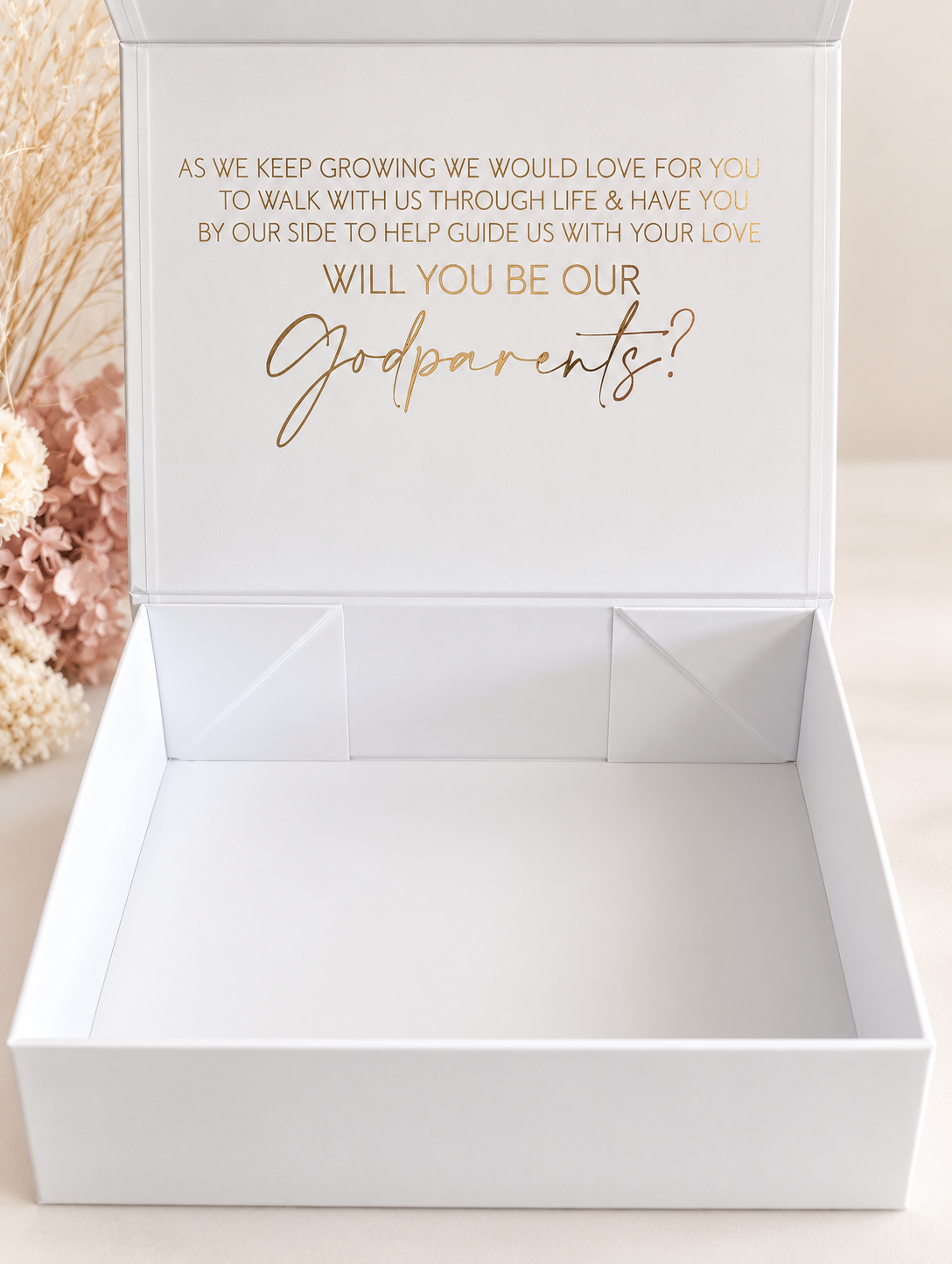 Godparents Proposal Magnetic Gift Box