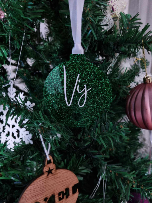 Christmas Baubles Various shapes - Name Design