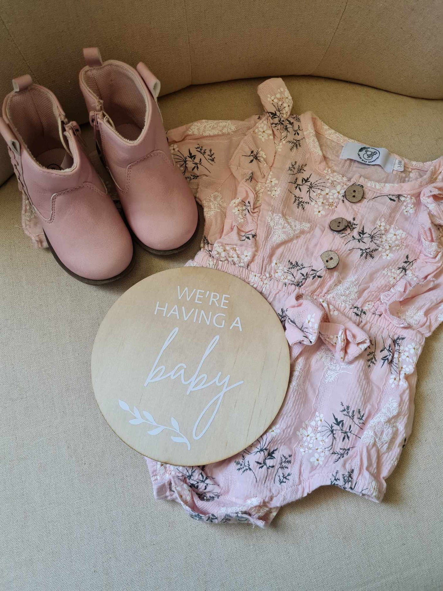 We're Having a Baby Plaque