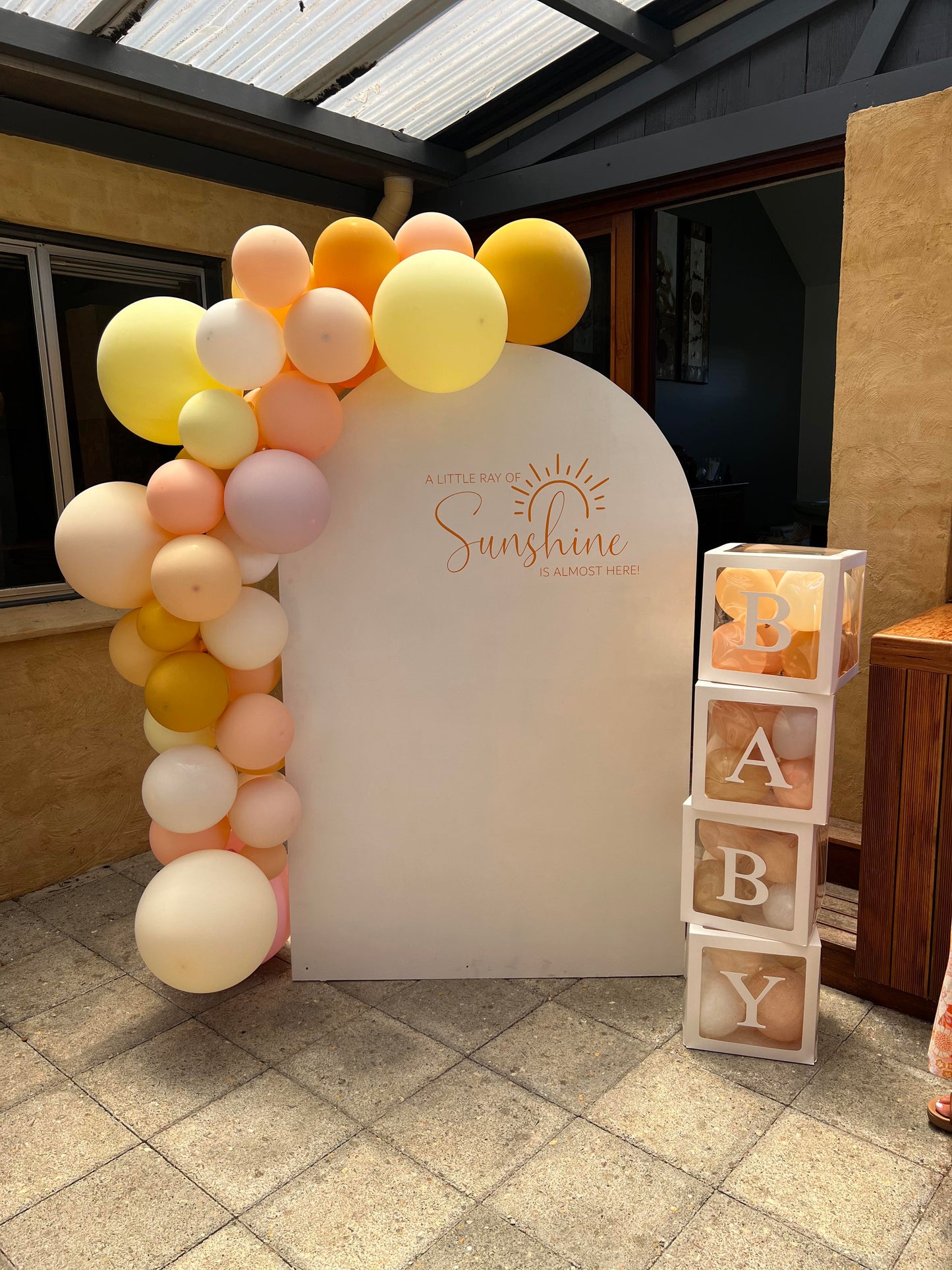 A Little Ray of Sunshine is Almost Here Backdrop Sticker/ Decal