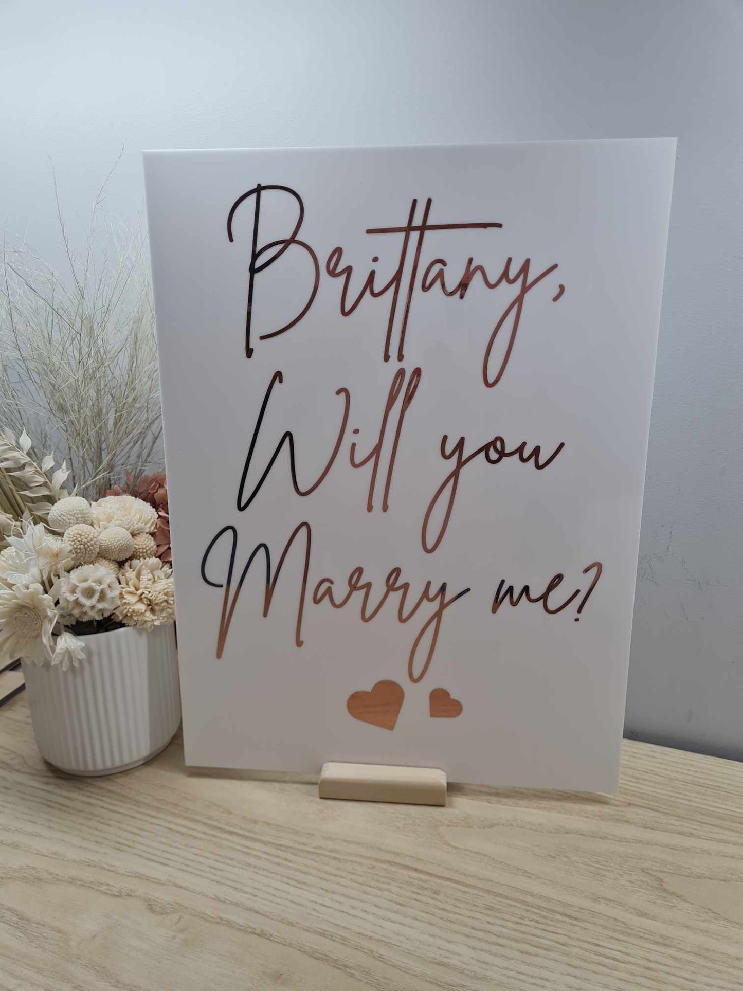 Will You Marry Me? Sign