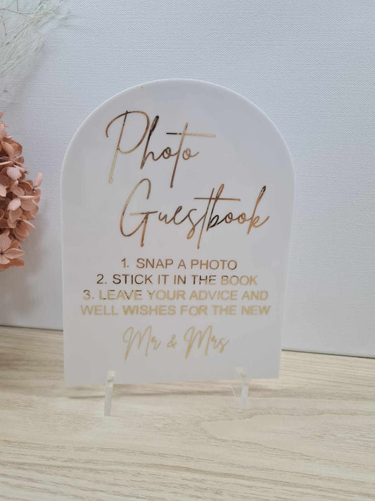 Photo Guest Book Sign