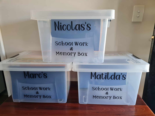 School Work and Memory Box