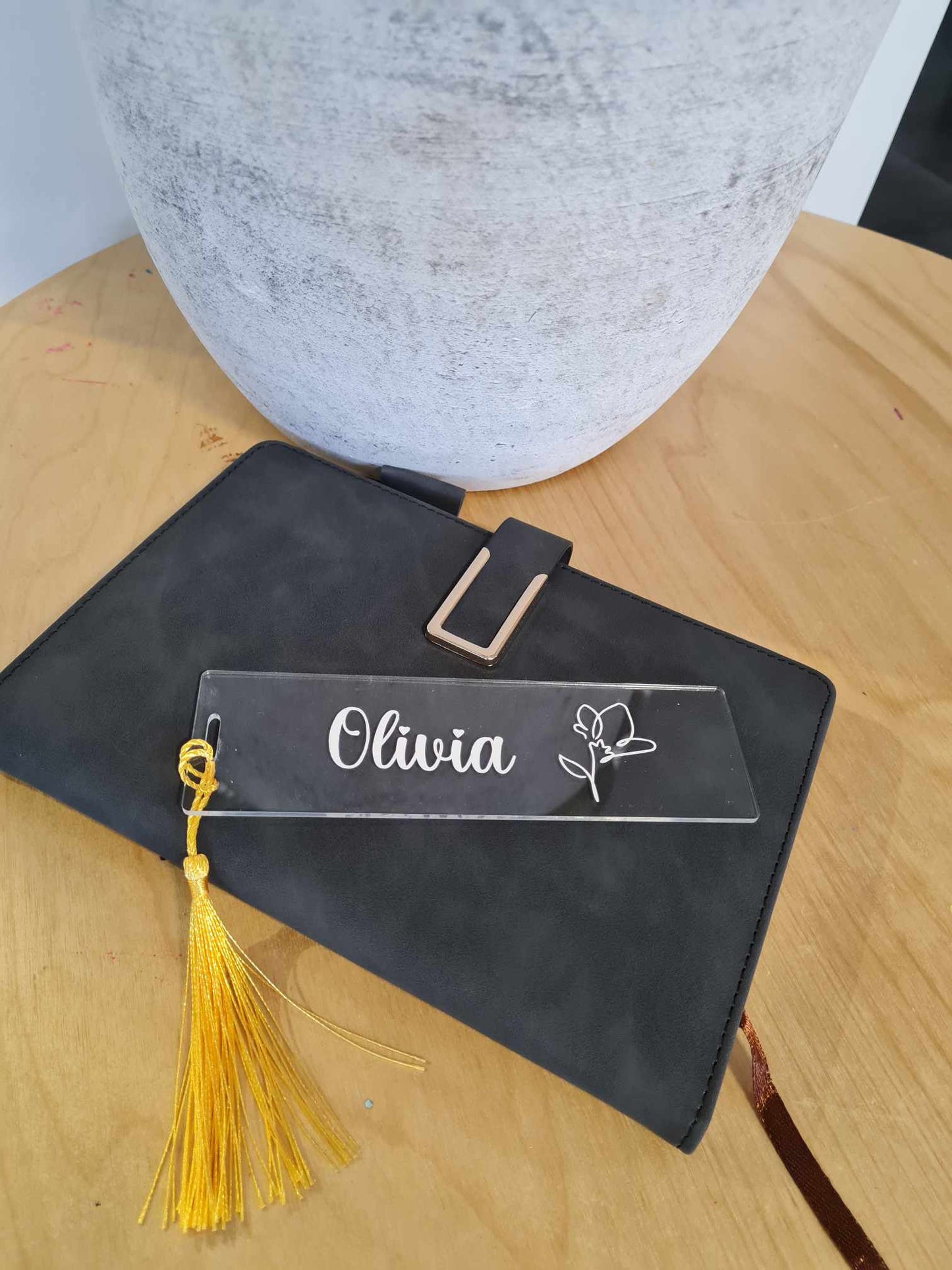 Bookmark - Name and Wildflower