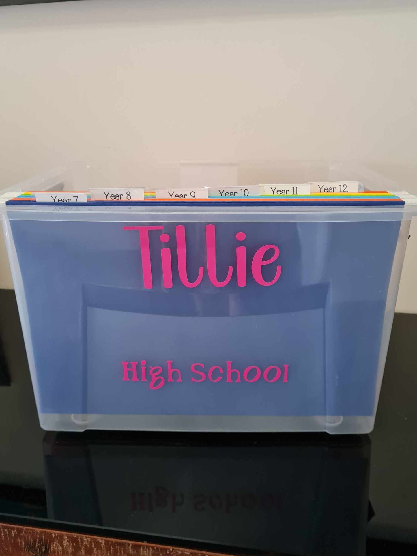 School Work and Memory Box - High School