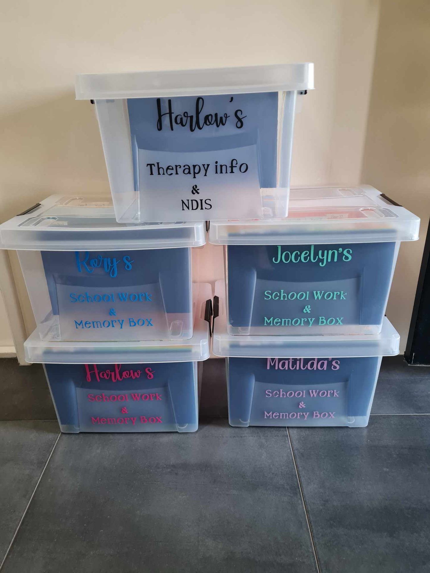 School Work and Memory Box