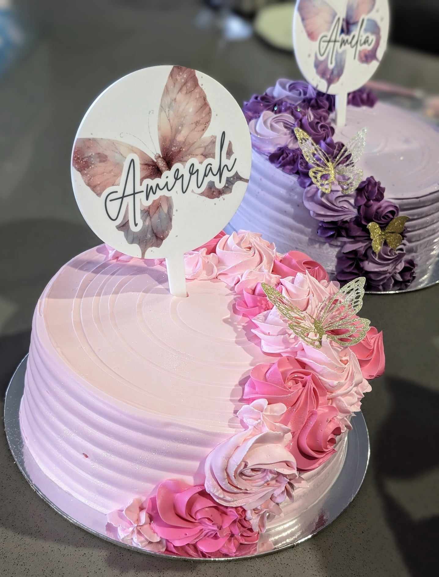 Personalised Butterfly Cake Topper