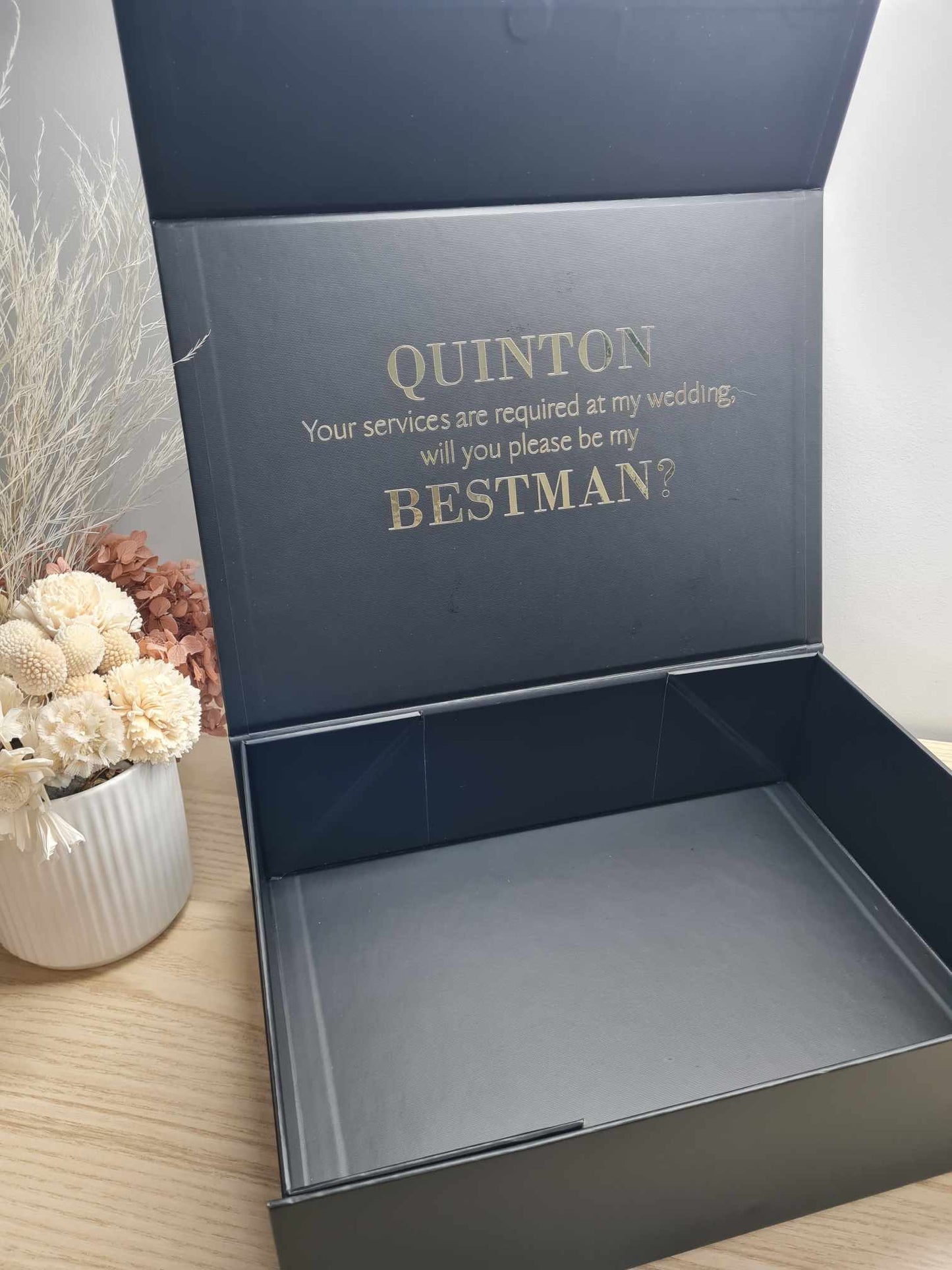 Magnetic gift box - Your Service is Required, Will you be my?