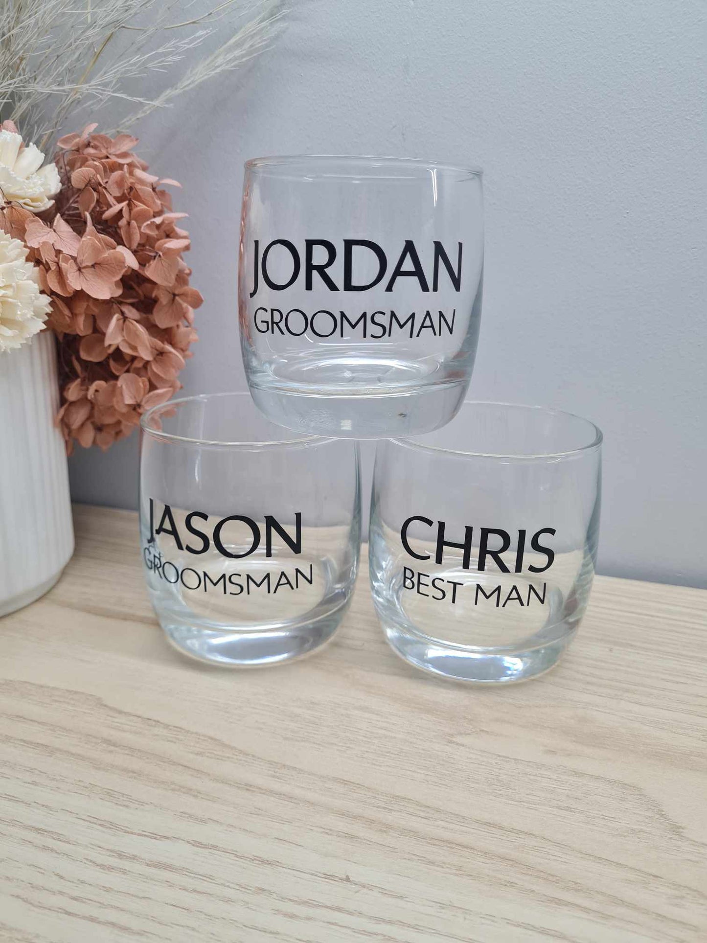 Classic Bridal Party Bourbon Glass