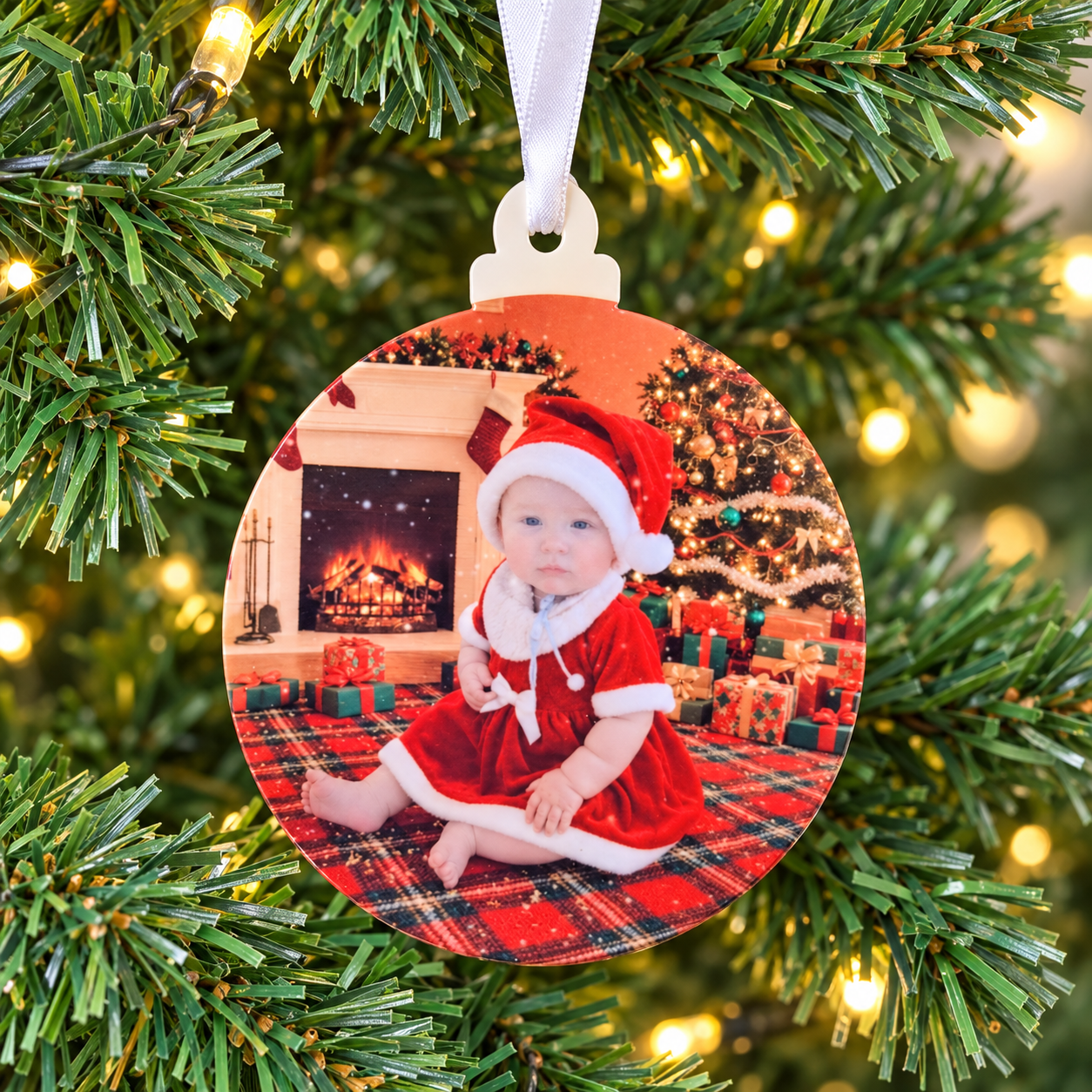 Personalised Photo Christmas Bauble