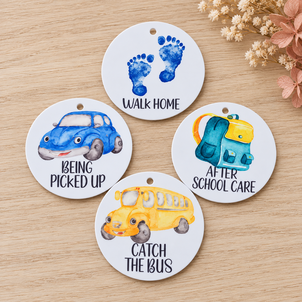 Personalised After School Reminder Tags