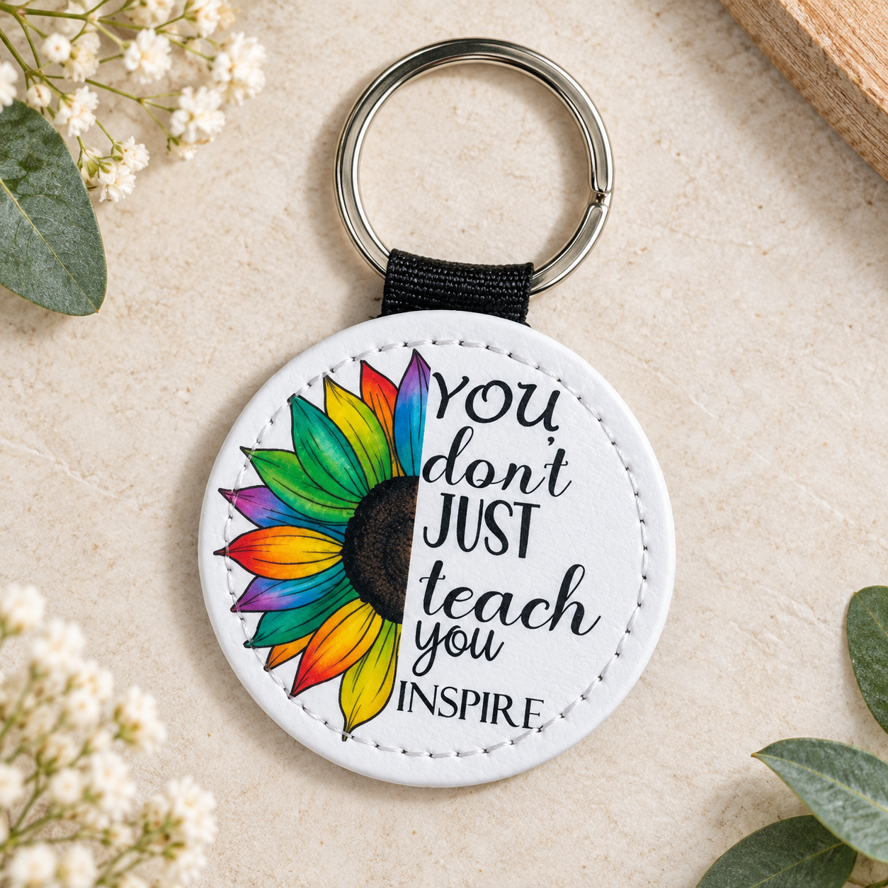 You Inspire Teacher Keychain