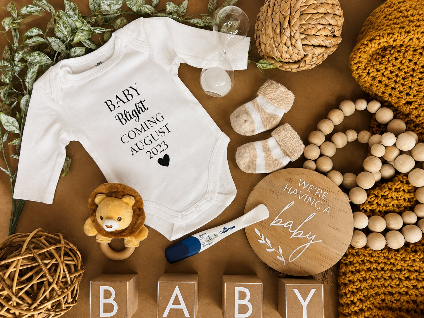 Personalised Baby Announcement Onesie