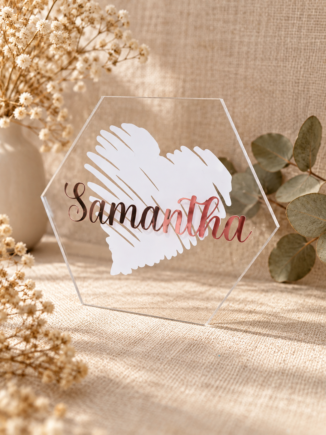 Personalised Acrylic Place Cards