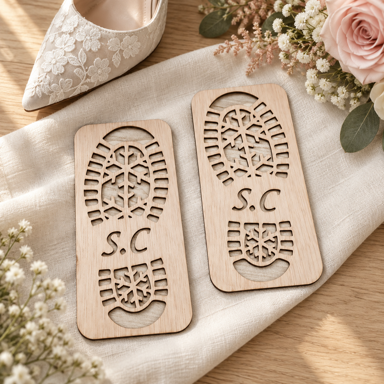 Santa Boot Print Stencils