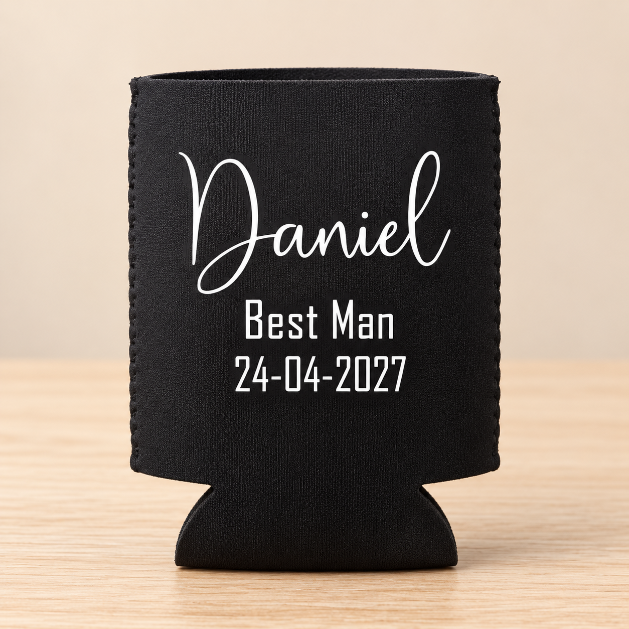 Personalised Wedding Stubby Holder
