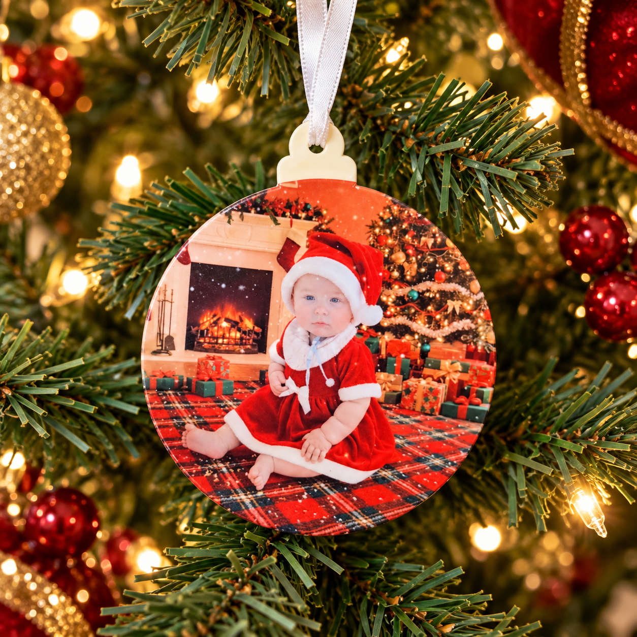 Personalised Photo Christmas Bauble