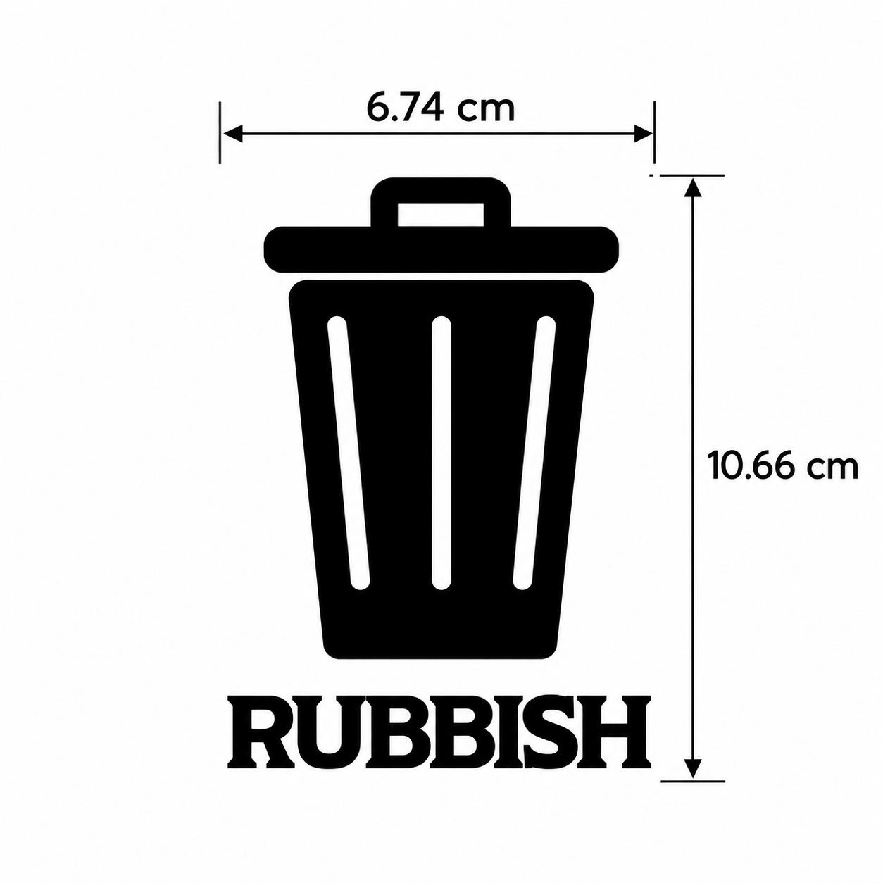 Rubbish & Recycling Bin Decals – Self Apply