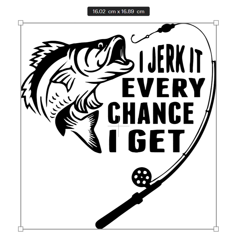 I Jerk it Every Chance I Get Decal
