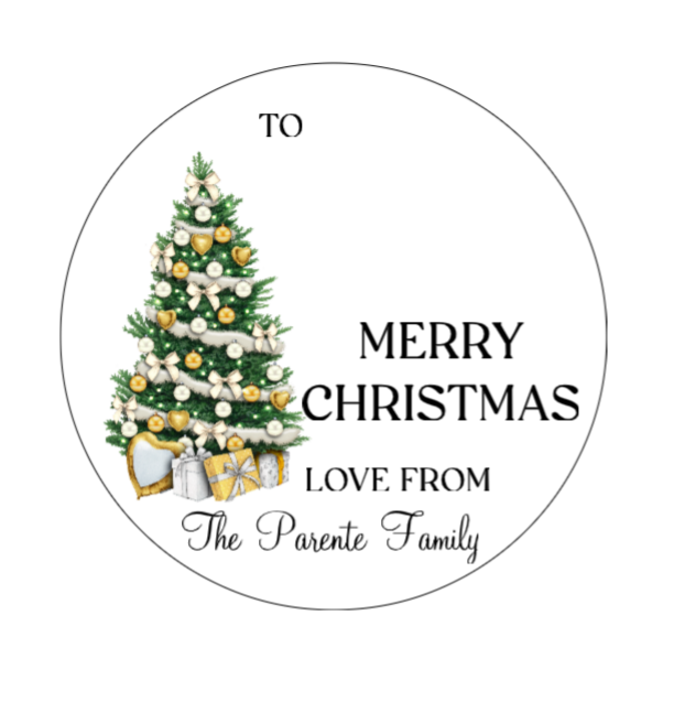 Christmas Tree Family Stickers 24pk