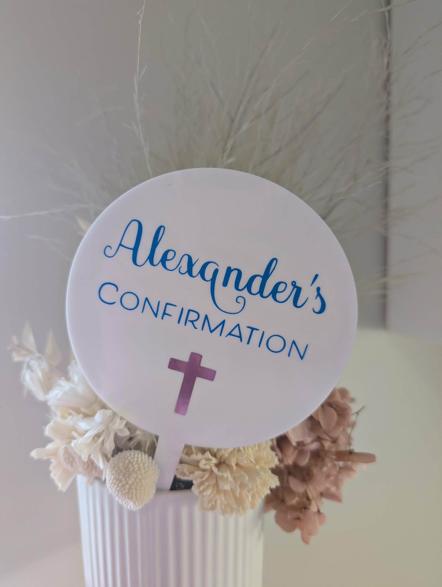 Confirmation Cake Topper