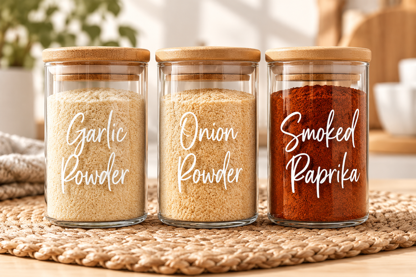 Custom Spice Jar Labels – Self Apply Decals