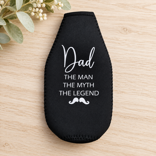 Personalised Dad Zipper Stubby Holder