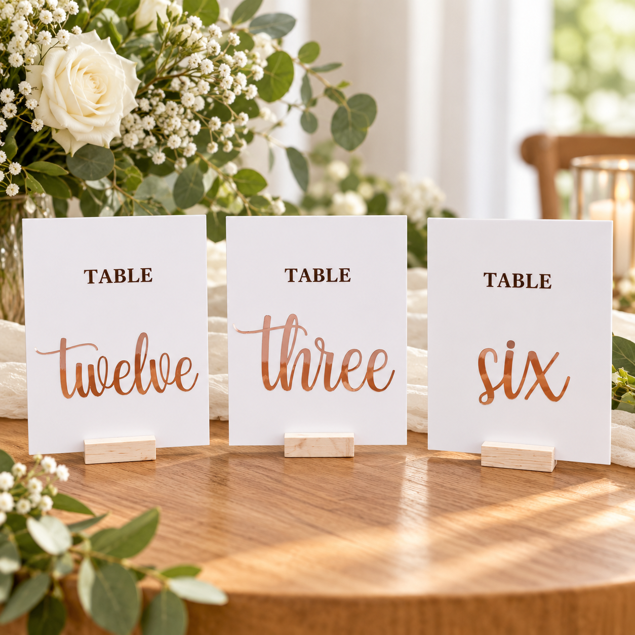 Classic Acrylic Table Numbers