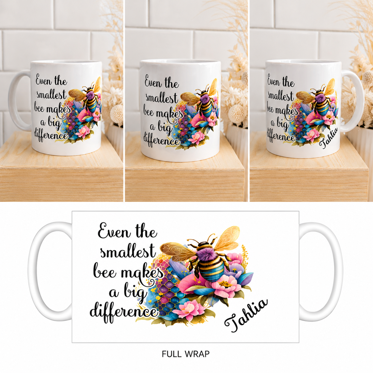 Smallest Bee Makes a Big Difference Mug