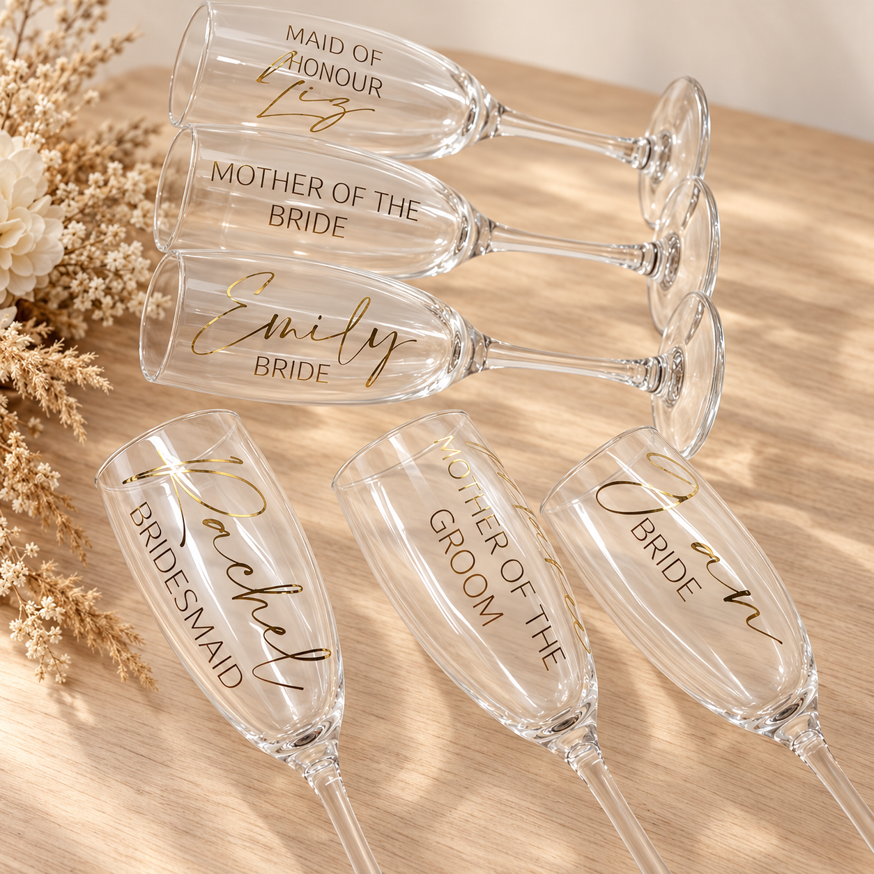 Classic Personalised Champagne Flute