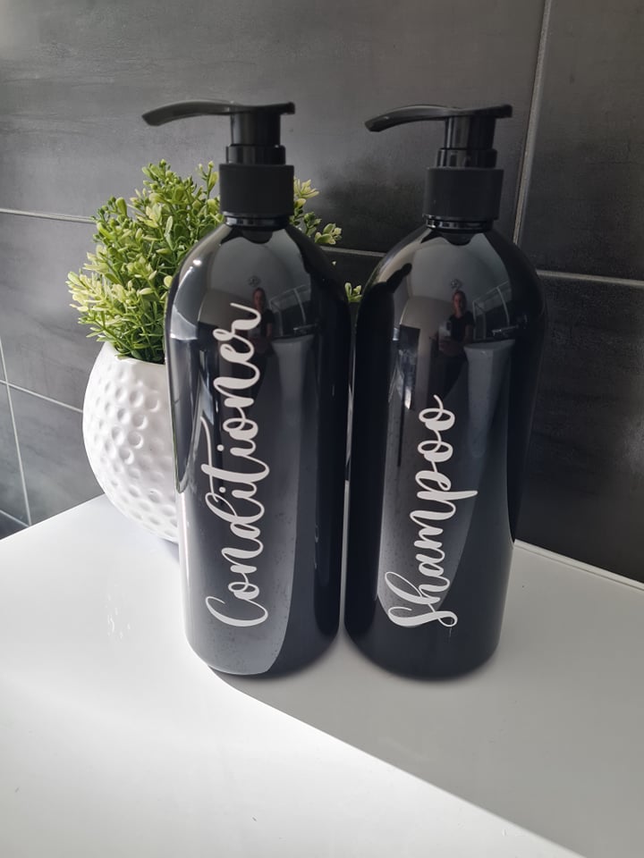 Black Bathroom/Pet Bottles